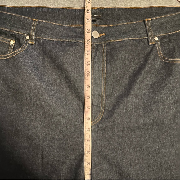 Universal Standard Stevie High Rise Cuffed Straight Jeans dark indigo size 26 - Picture 8 of 11